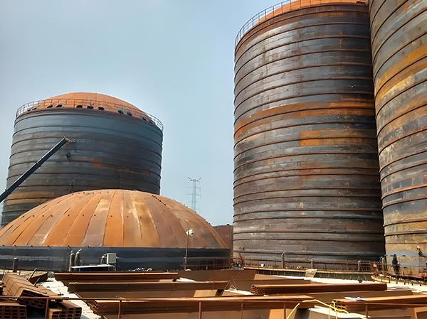 庆云焦粉钢板仓